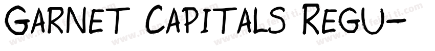 Garnet Capitals Regu字体转换